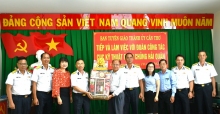 Đoàn công tác Cục Kỹ thuật Hải quân đến làm việc với Ban Tuyên giáo Thành ủy Cần Thơ về công tác phối hợp tuyên truyền biển, đảo