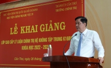 Khai giảng lớp cao cấp, trung cấp lý luận chính trị