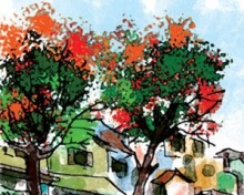 Một sáng phố xuân