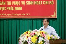Tập huấn kỹ năng viết, biên tập bản tin phục vụ sinh hoạt chi bộ khu vực phía Nam
