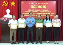Phong  Điền: Tổng kết công tác tuyên giáo; công tác đào tạo, bồi dưỡng lý luận chính trị năm 2023