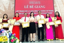 58 học viên hoàn thành lớp trung cấp lý luận chính trị