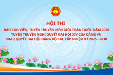 Tổ chức Hội thi Báo cáo viên, Tuyên truyền viên giỏi toàn quốc năm 2026