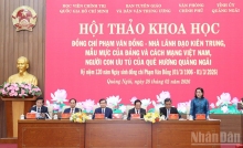 Hội thảo khoa học “Đồng chí Phạm Văn Đồng - Nhà lãnh đạo kiên trung, mẫu mực của Đảng và cách mạng Việt Nam”