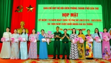 Hội phụ nữ Bộ đội Biên phòng thành phố Cần Thơ họp mặt kỷ niệm 116 năm Ngày Quốc tế Phụ nữ