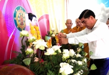 Lãnh đạo xã Nhơn Ái chúc mừng Đại lễ Phật đản Phật lịch 2570