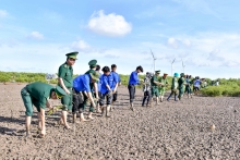Bộ đội Biên phòng thành phố Cần Thơ phát động Tết trồng cây đời đời nhớ ơn Bác Hồ