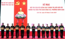 Đại úy Nguyễn Trần An Khang, đạt giải Nhất Hội thi Cán bộ giảng dạy chính trị giỏi