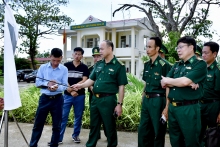 Bộ Tư lệnh Bộ đội Biên phòng khảo sát thực địa vị trí xây dựng bến cập tàu, cầu kiểm soát tại các trạm kiểm soát biên phòng