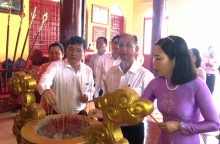 Lãnh đạo xã Phong Điền tham dự Lễ hội Kỳ yên Hạ điền Đình thần Nhơn Ái
