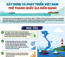 Infographics: Xây dựng và phát triển Việt Nam trở thành quốc gia biển mạnh