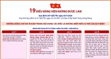 Infographic: 19 điều đảng viên không được làm