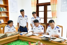 Kiểm tra công tác chống khai thác IUU tại Bộ Tư lệnh Vùng Cảnh sát biển 4