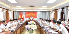 Kiểm tra công tác chống khai thác IUU tại Bộ Tư lệnh Vùng Cảnh sát biển 4