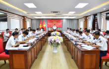 Kiểm tra xây dựng đơn vị điểm cấp Bộ Quốc phòng tại Bộ Tư lệnh Vùng Cảnh sát biển 4