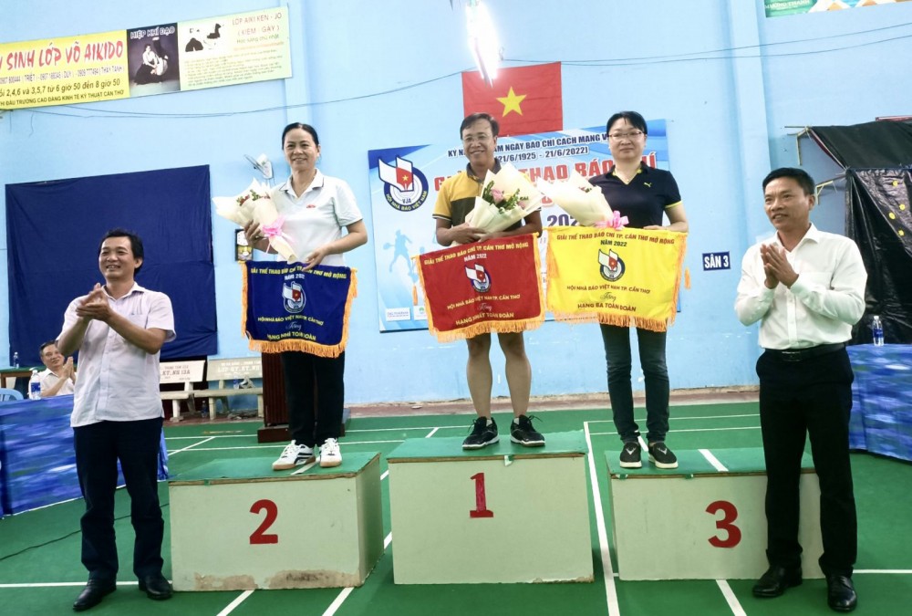 Ba  đơn vị nhận giải thưởng toàn đoàn.